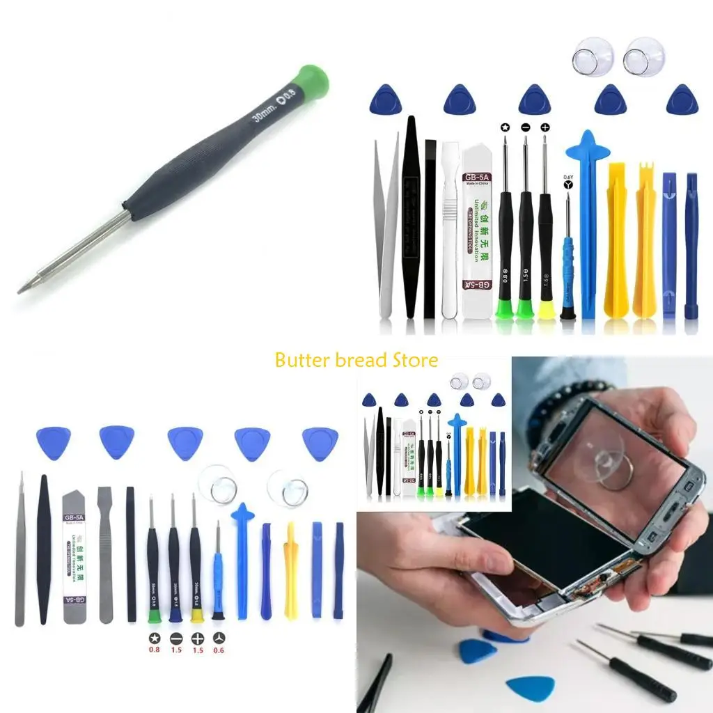 W89C 21 in 1 Opening Pry Tool for Smart Phone Mobile Devices Pentalobe Screwdrivers Screen Opener Disassembly Re