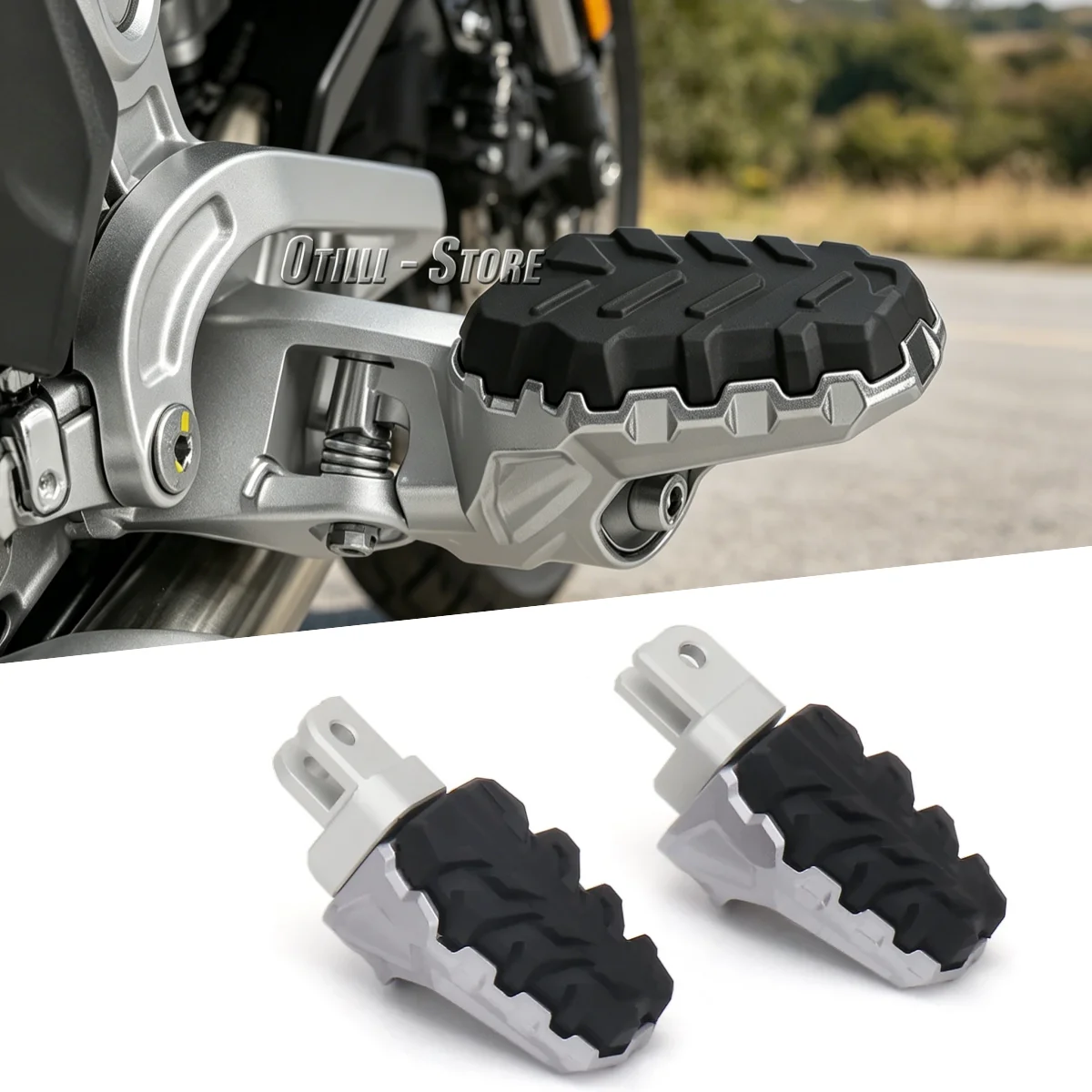 

Motorcycle Front Foot Pegs Rider Footrest Footpeg Mount Kit For Honda CRF1000L AFRICA TWIN CRF1100L Africa Twin Adventure Sports