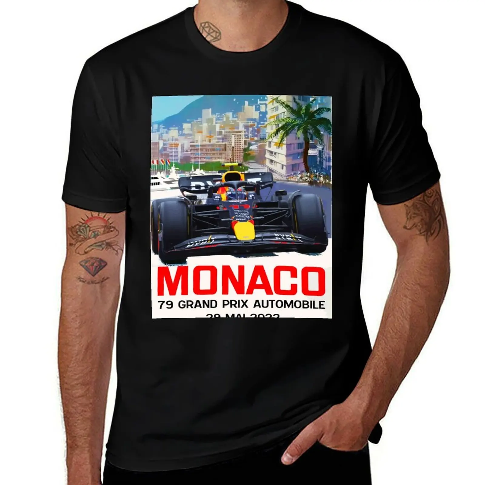 

Monaco GP 2022 Sergio Perez T-Shirt anime figures heavyweights mens funny t shirts