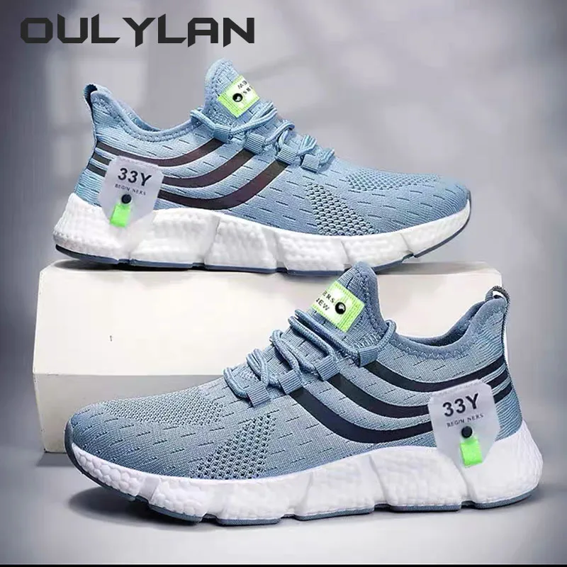 Oulylan NEW Breathable Classic Men's Sports Shoes, Comfortable Mesh Shoes, Laceless, Running, Outdoor, Women's