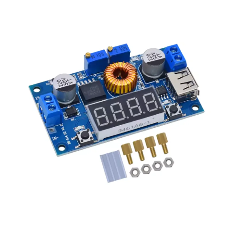 XL4015 DC-DC 5A Digital LED Drive Lithum Battery Charger Module CC/CV USB Step Down Buck Converter With Voltmeter Ammeter