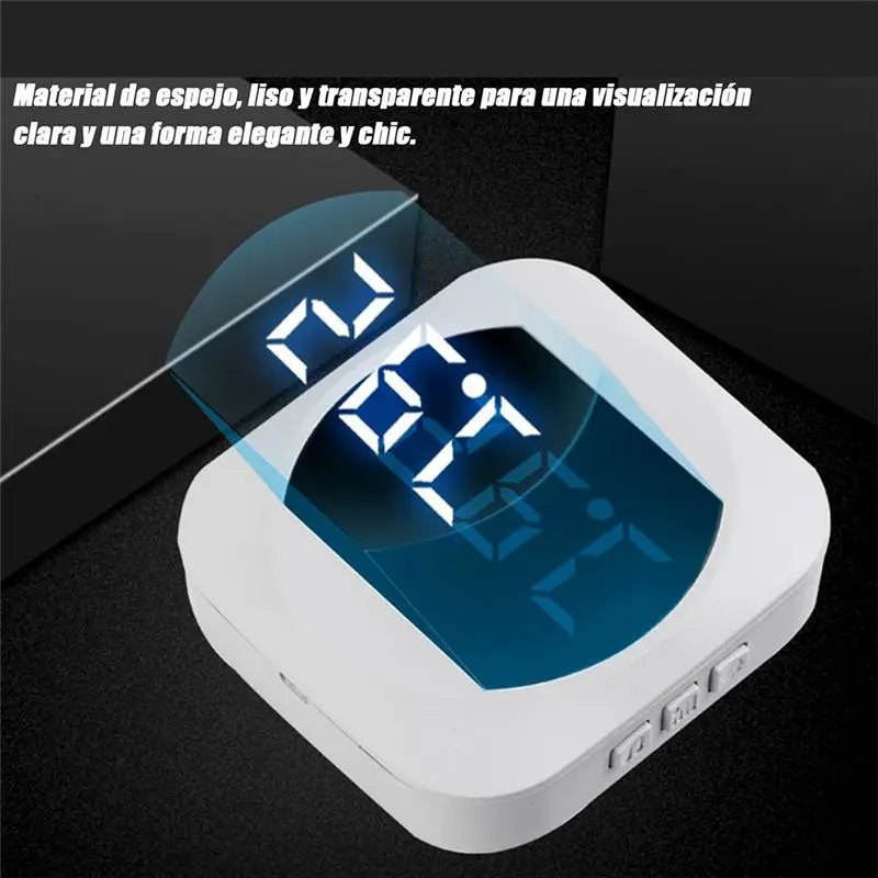 ABJY sonnette sans fil avec récepteur enfichable et transmetteur de bouton + thermomètre d'ambiance avec affichage de la température prise américaine