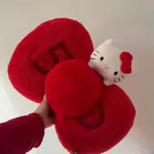 Kawaii Sanrio Hello Kitty stuff Kt Bow Peluches Pillow Cute Pillow Red Friend Gift Home Bedroom Decoration Toys For Kids Girls