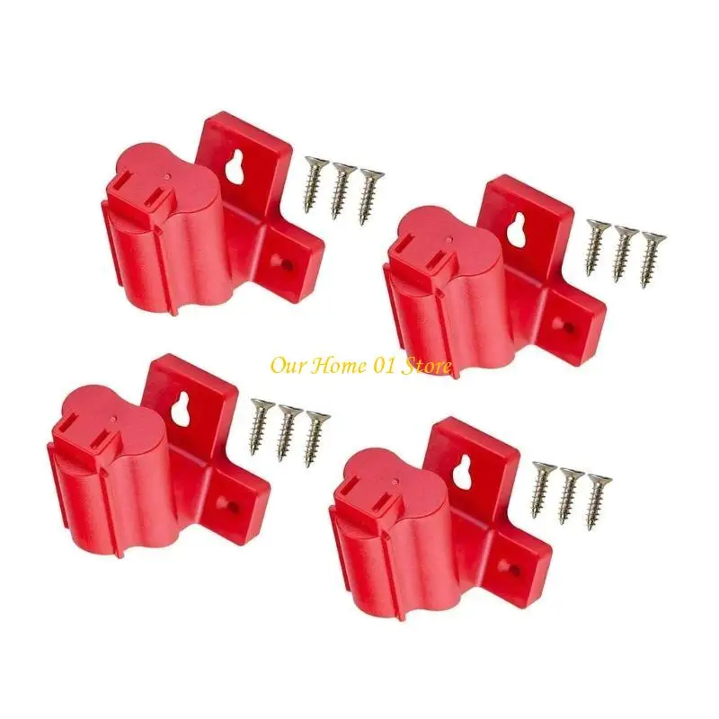 M4YC 4/8Pcs Wall Mount Angled Power Tool Holder Rack for Easy Access In Workshops