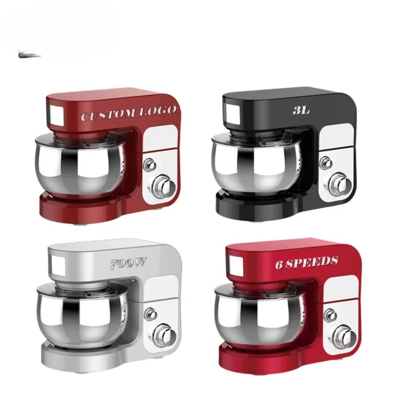 3L Automatic Household Kitchen Bread Dough Mixer with Egg Mixer and Mixer Bread Rack Food