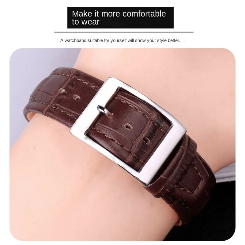 For swatch YCS YAS YGS series watch band 17mm 19mm genuine leather Wrist Strap Women men watch strap belt bracelet accessories