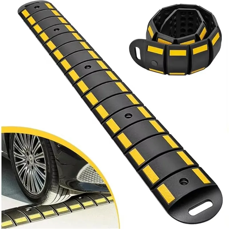 

Heavy-duty portable speed bumps for asphalt truck traffic roads
