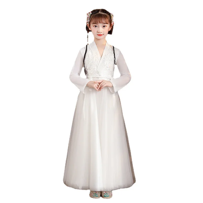 Chinese Stijl Traditionele Hanfu Cosplay Kinderen Prinses Kostuum Jurken Verbeterd Fee Elegante Mooie Meisje Aziatische Retro Mode