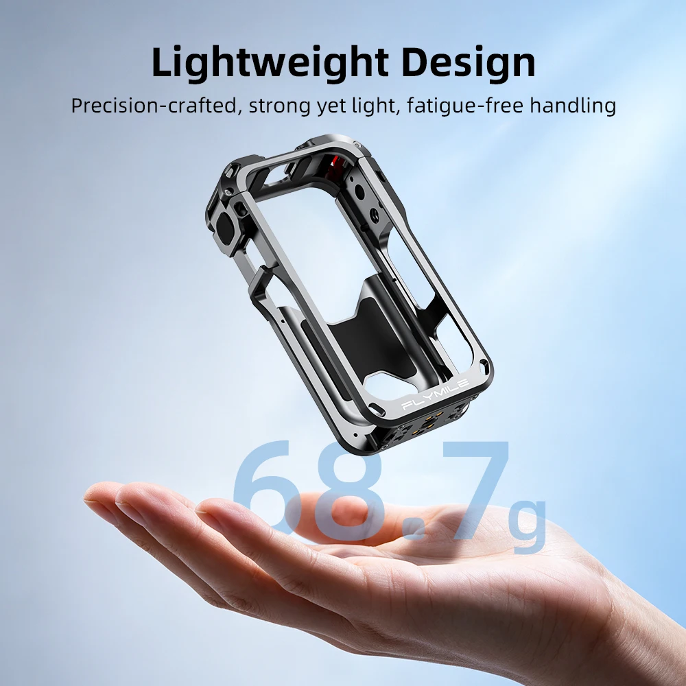 Flymile X6 Metallkäfig für Insta360 X6 Kamera-Zubehör Aluminiumlegierung Schutzgehäuse Wärmeableitungsrahmen Käfig – Detail 9