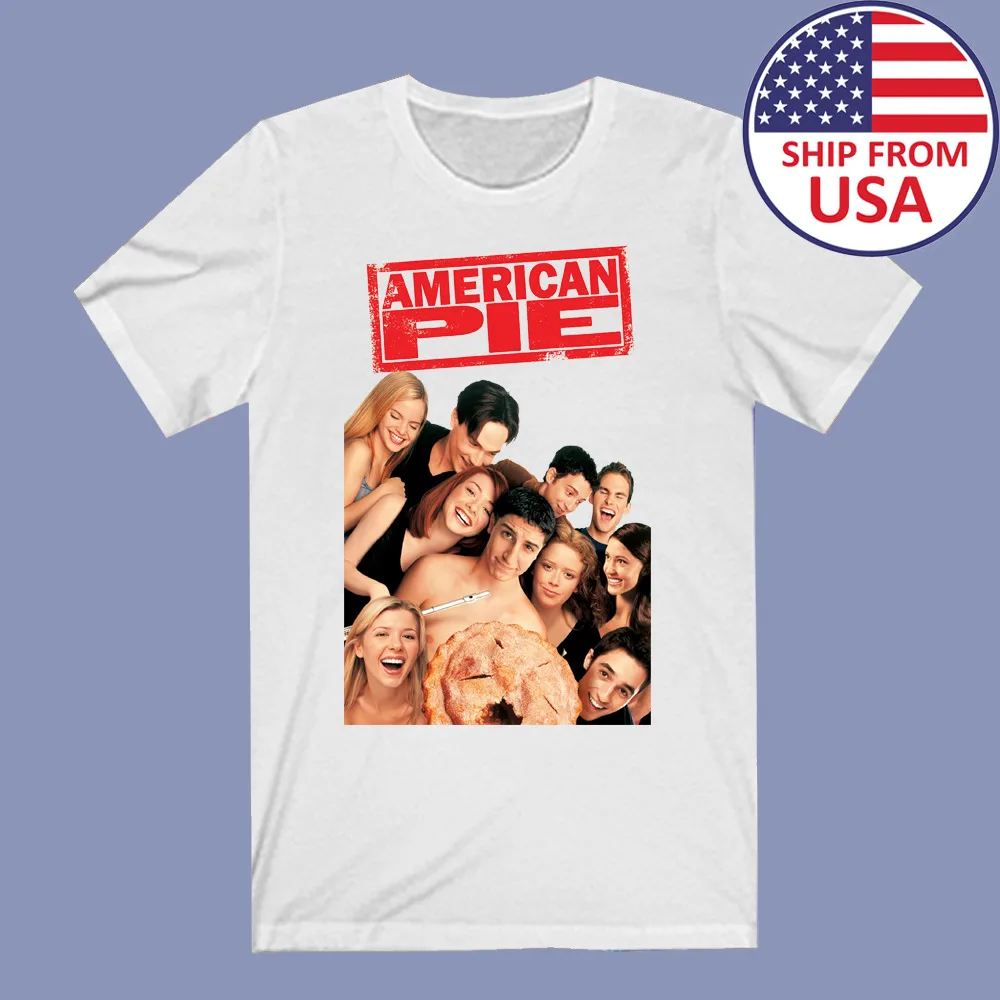 American Pie 1999 Movie Men's White T-Shirt Size S to 4XL