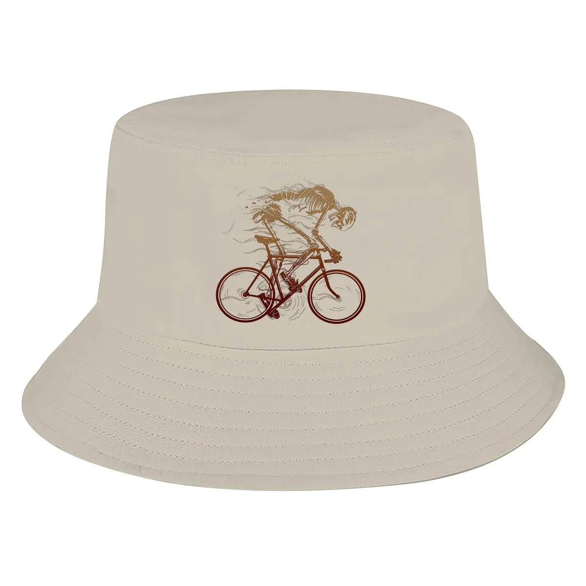 MTB Bucket Hat Bicycle Skull Ride Like Hell Men's Women's Fisherman Cap Hip Hop Beach Sun Fishing Hats