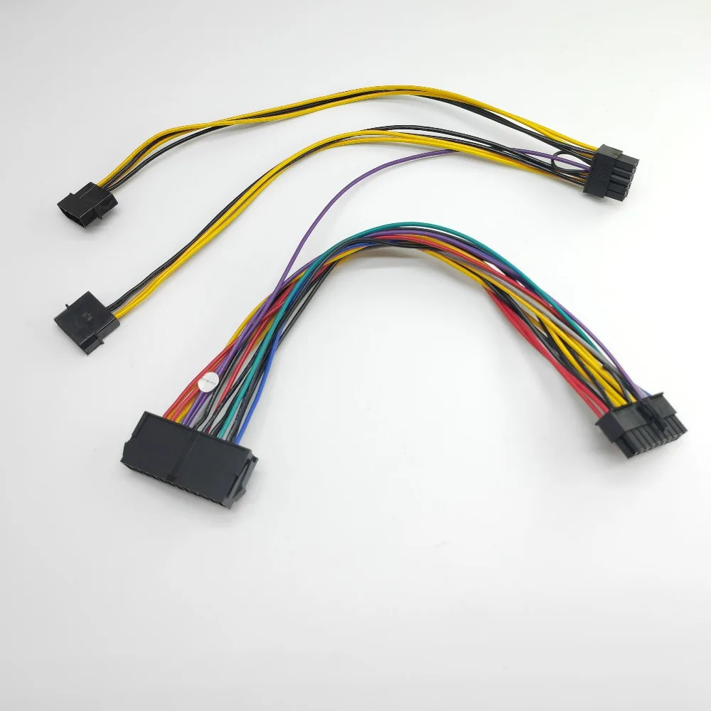 Motherboard ATX 24Pin to IDE 4Pin Molex 18Pin + 10Pin Adapter Power Cable for HP Z800 Workstation Mainboard 30cm
