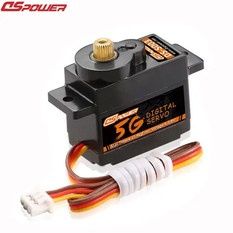 DSPOWER 5g Metal Gear mini servo Micro Digital Servos for 1/28 RC Car Airplane Fixed-Wing WLtoys k969 k989 k999 Mini Q ROBOT