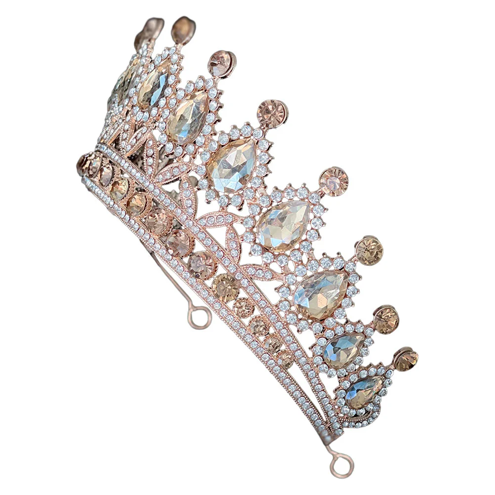 Tiara Birthday Homecoming for Women Headgear Prom Crown Zinc Alloy Bachelorette