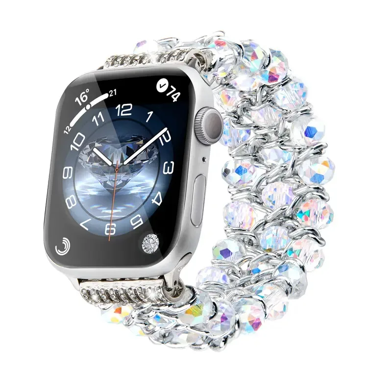 

Flash Pearl for Apple Watch Women 38mm 40mm 41mm 42mm 44mm 45mm 46mm strap iWatch Ultra Series SE 10 9 8 7 6 5 4 3 2 1 strap