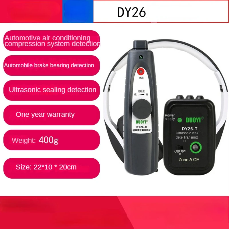 Mini Ultra-sônico Detector de Falhas Gás Portátil Vácuo Selo Vazamento Tester Ferramenta Teste Dy26