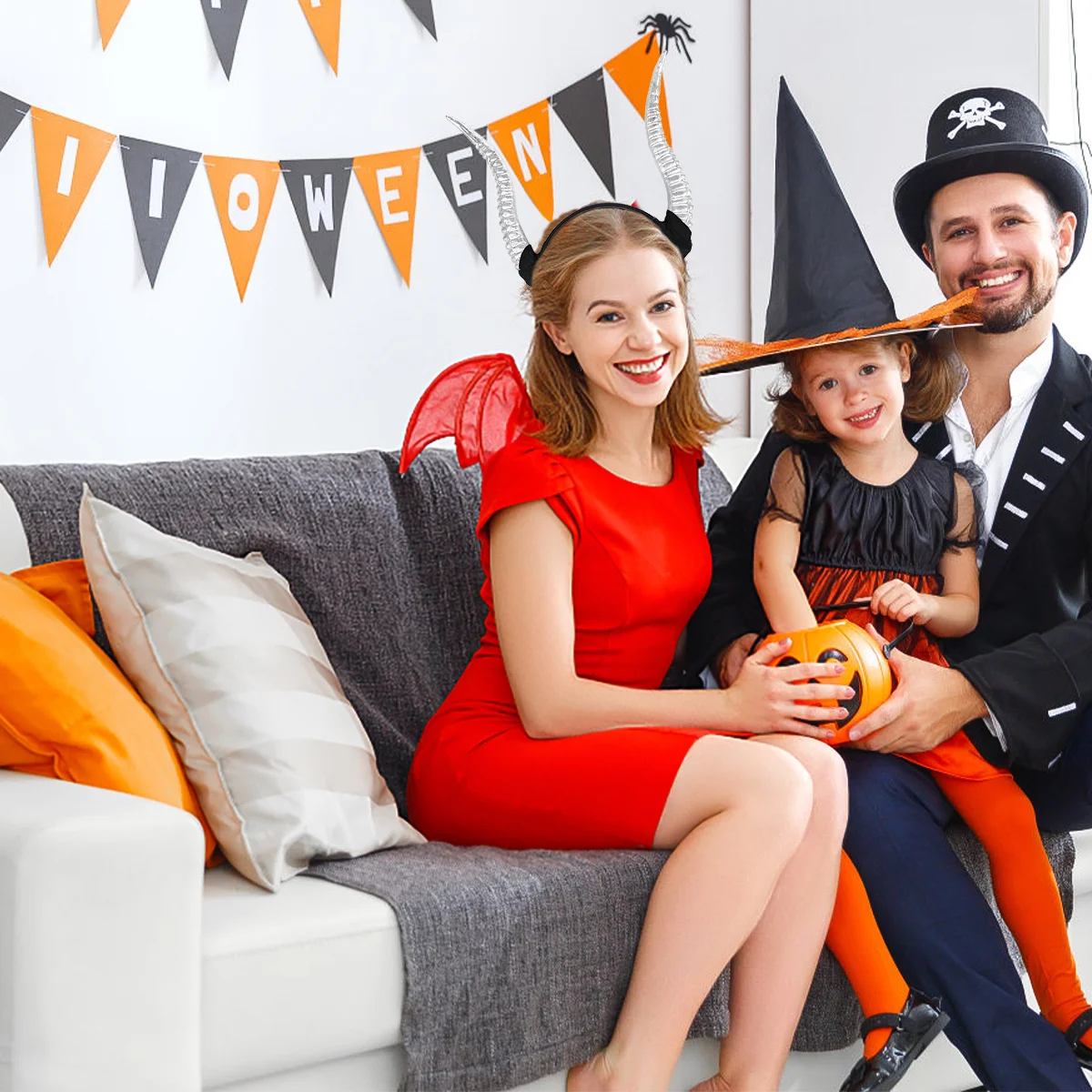 Bandeau de Sauna Croissant en Corne de Mouton, Costume d'Halloween, Accessoires de Cerceau de Cheveux