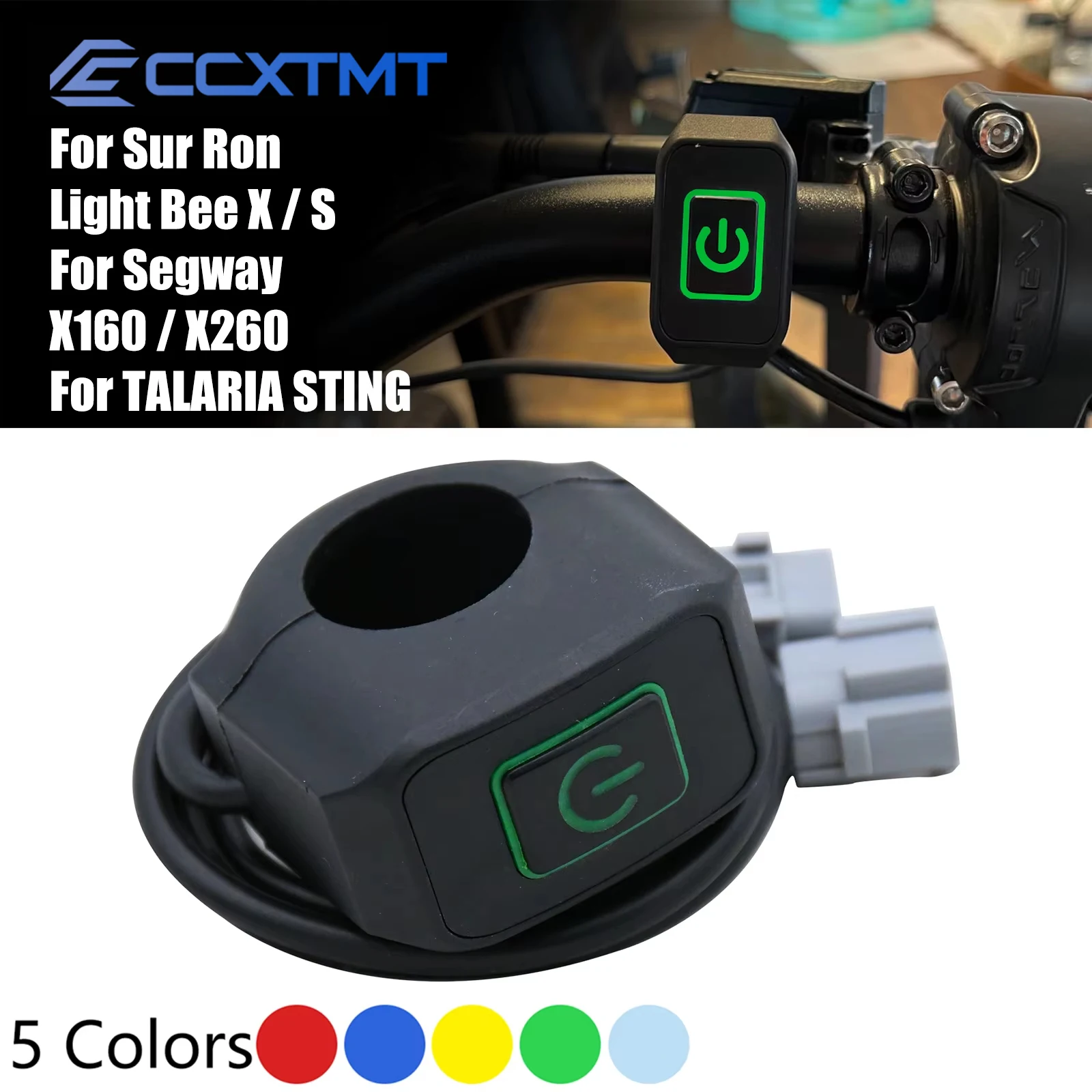 For Surron Sur Ron Light Bee X/S For Segway X160 / X260 For TALARIA STING Motorcycle Headlight Switch Modified Control LED Light