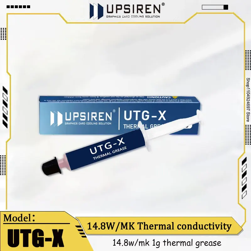 

UPSIREN UTG-X 1g термопаста Чип процессора Хост видеокарты для ноутбука Паста для рассеивания тепла жидкости Теплопроводность 14,8 Вт/мк