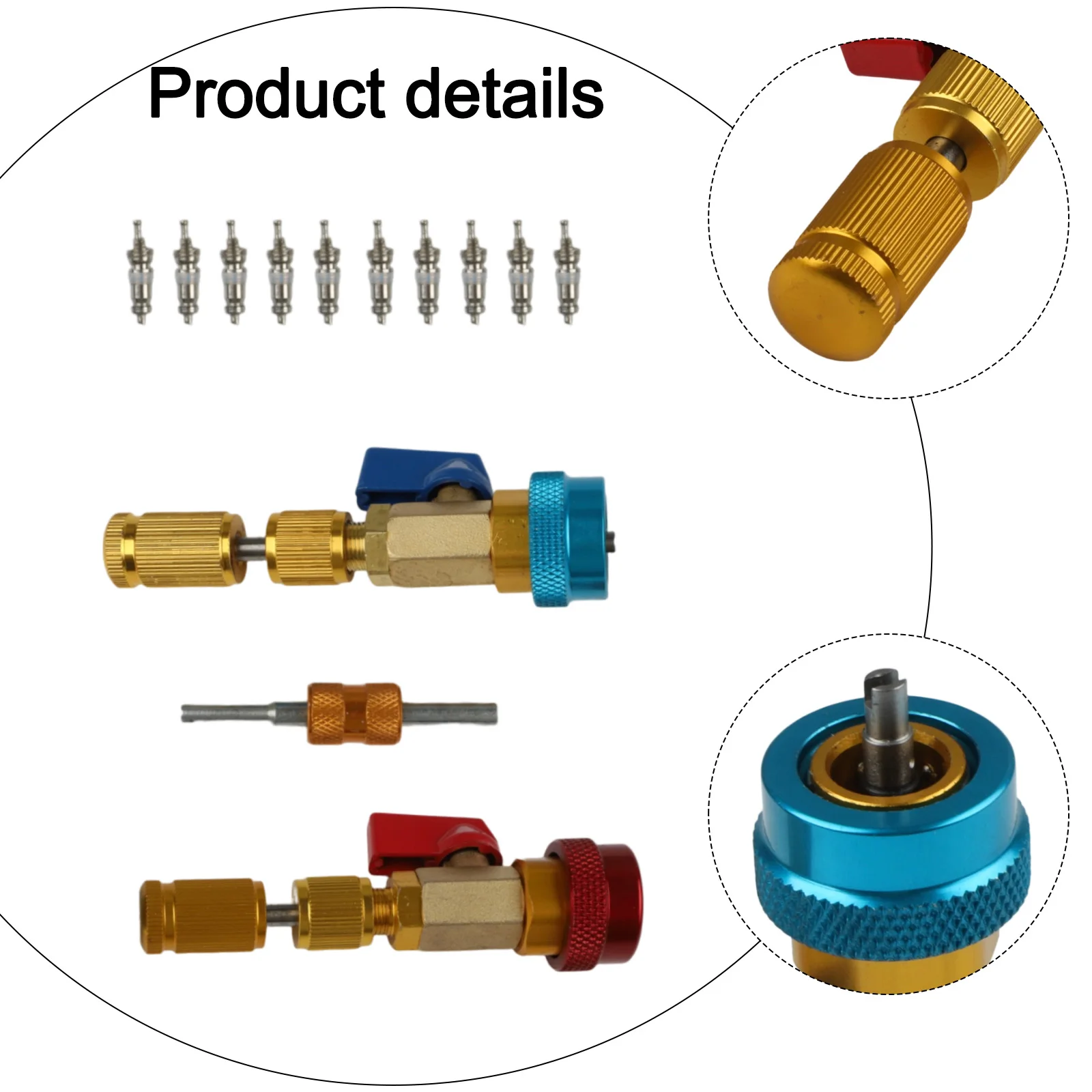 

professional For R134A valve core removal tools with quick couplers for efficient automotive air conditioning service