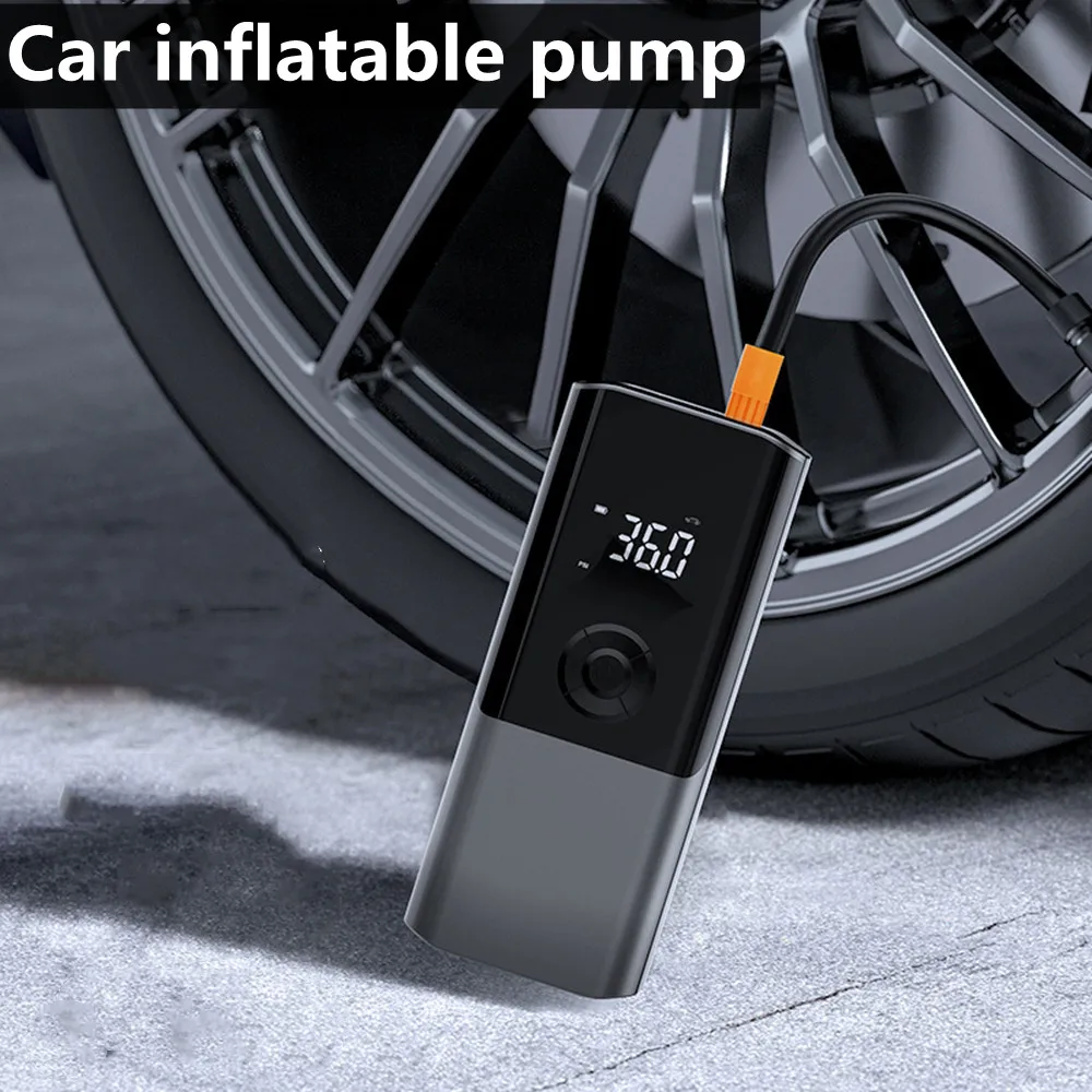 

Rechargeable Air Pump 6000mA Tire Inflator Cordless Portable Compressor Digital Car Tyre Pump for Bicycle Tires Balls