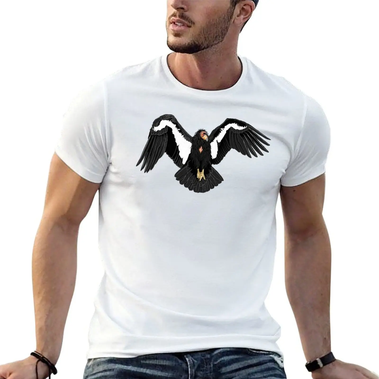 California Condor (support the Los Angeles Zoo) T-Shirt Sweat Resistant Workout Tee Shirt