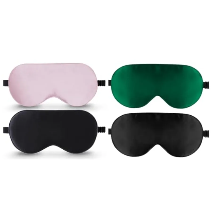 

BeeVines 4 Pack Silk Sleep Masks