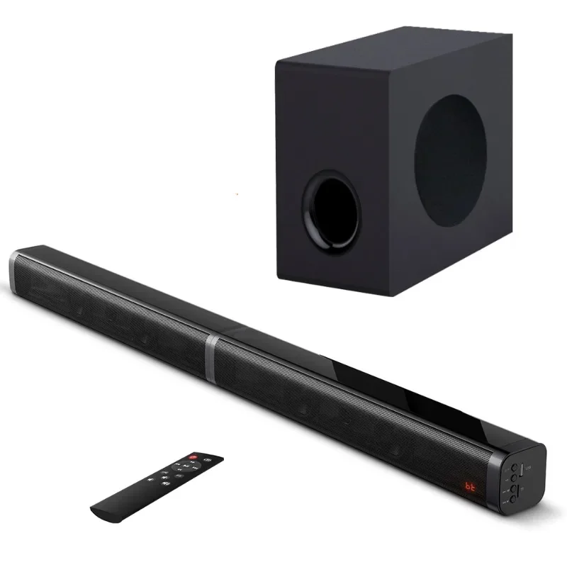 100W TV SoundBar 2.1 wireless Speaker 5.0 Home Theater Sound System 3D Surround Sound Bar Remote Control