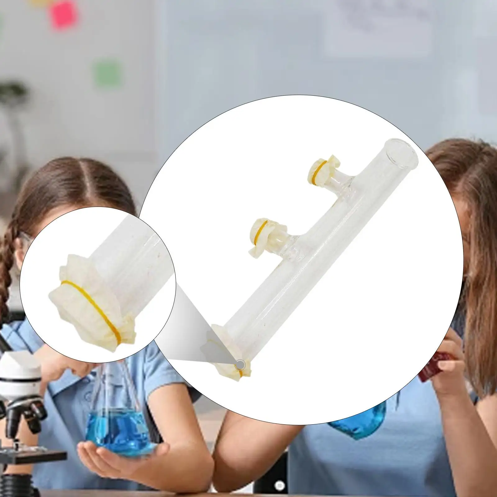 Esperimentatore di pressione a parete per contatore di liquidi, strumento di fisica, attrezzatura didattica in vetro Pratico e robusto dimostratore di pressione