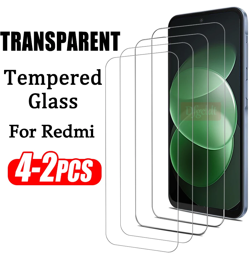 2-4Piece Tempered Glass for Xiaomi Redmi Note 17 Pro Max Screen Protector for Redmi K100 Pro Max HD Transparent Protective Film