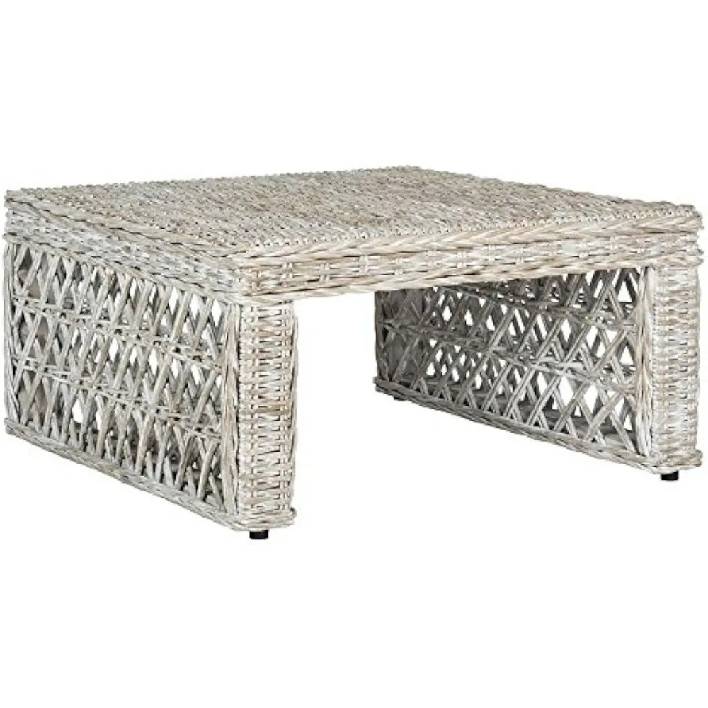 

Плетеный журнальный столик Home Collection Hila White Wash