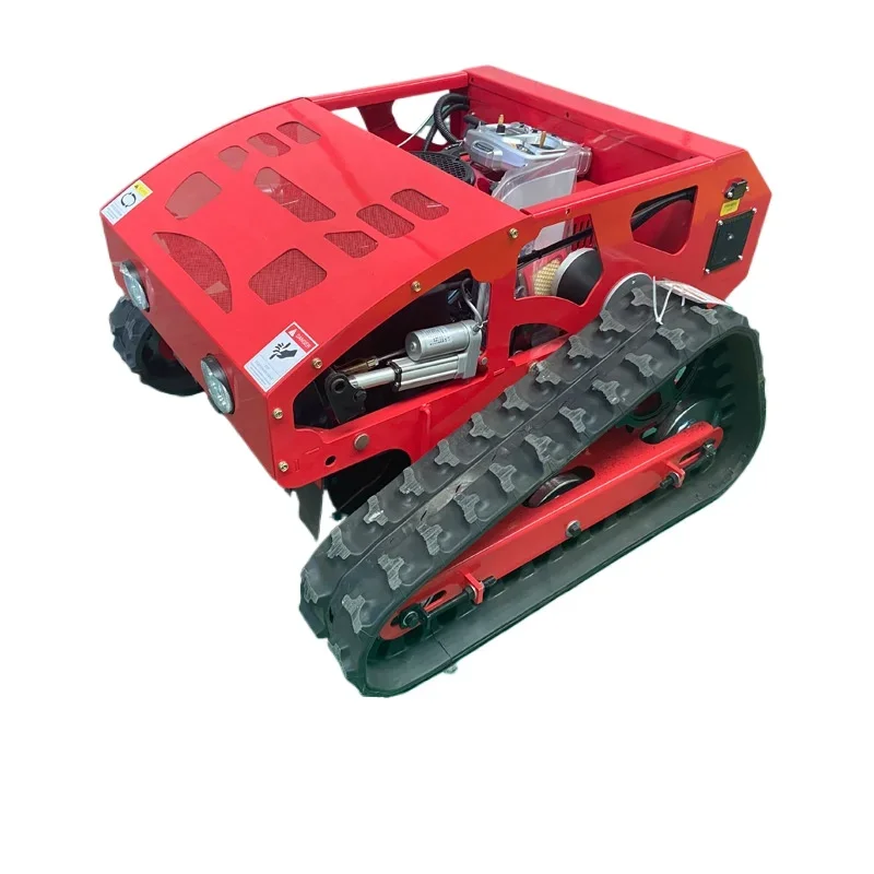 Petrol lawn mower, four-stroke crawler home lawn mower, remote control