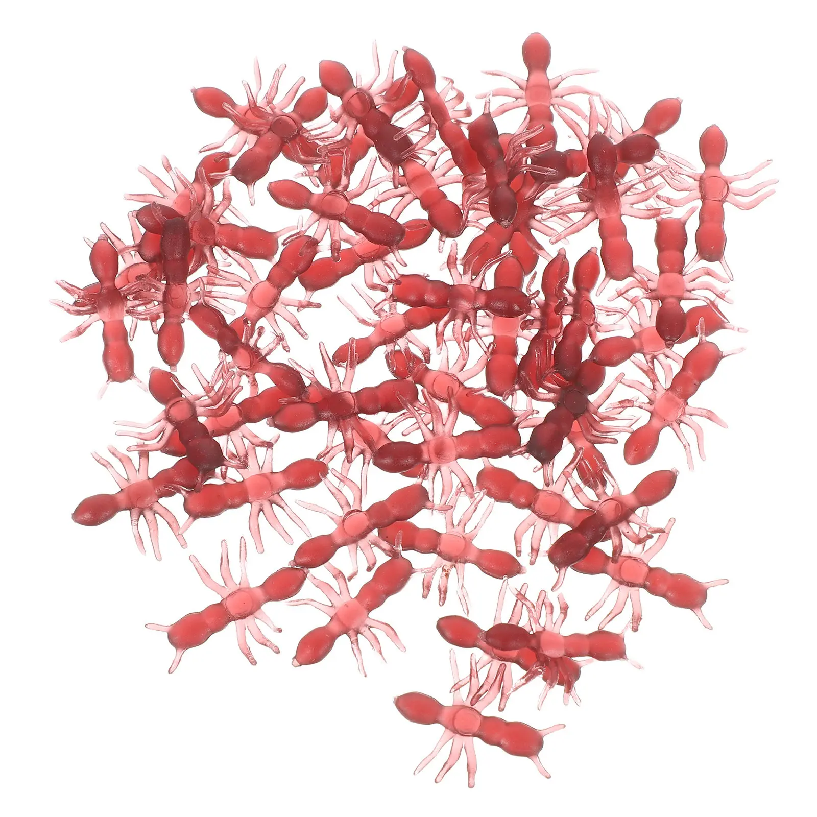 

50Pcs Plastic Realistic Simulation Ants for Halloween Pranks Jokes Scare Prank Props Party Decoration April Fool's Day Fun