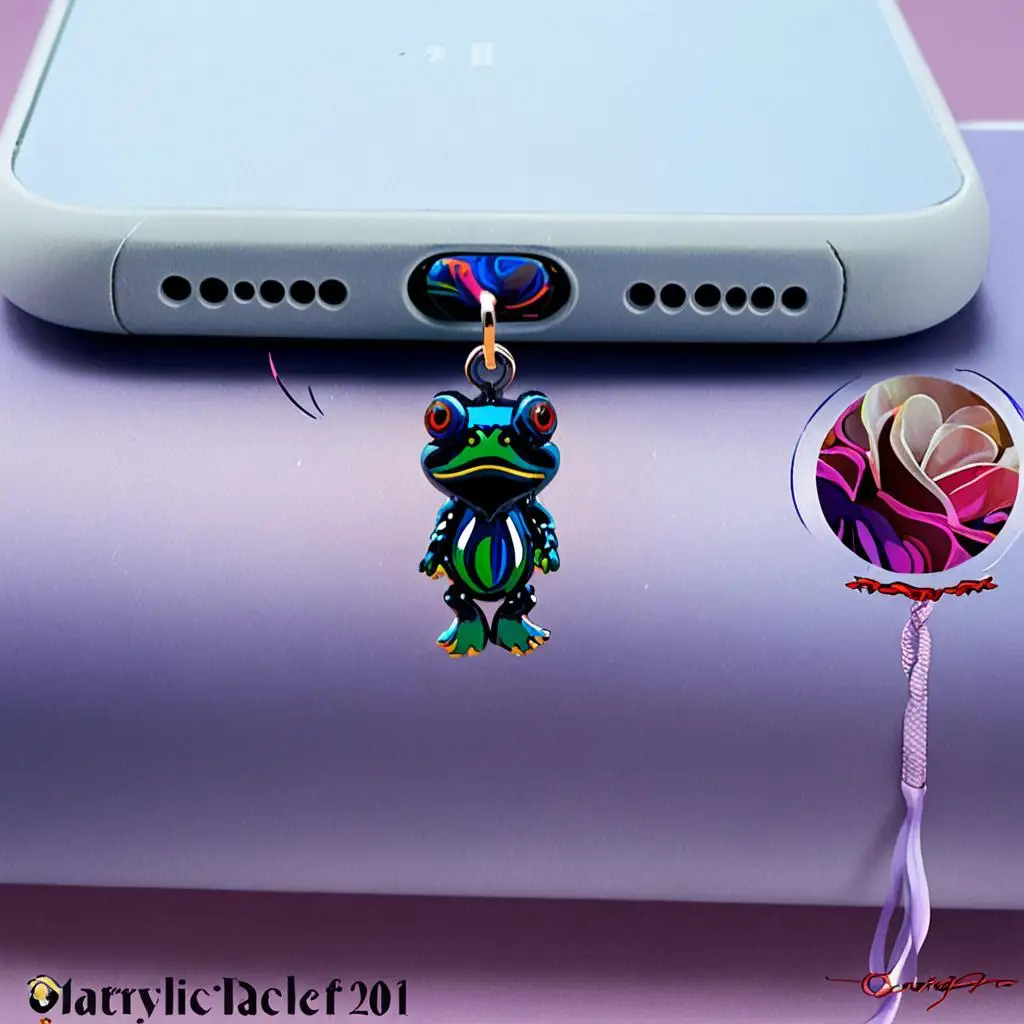 Animal Charm Accessory Adorable Charging Port Dust Protector Cute Hanging Decor Universal Frog Acrylic Dust Plug