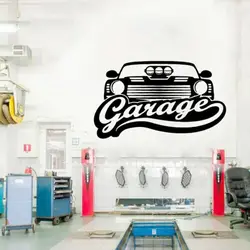 Garage Door Wall Stickers Decor Car Repair Removable Art Vinyl Decals Room Decoration Posters P336