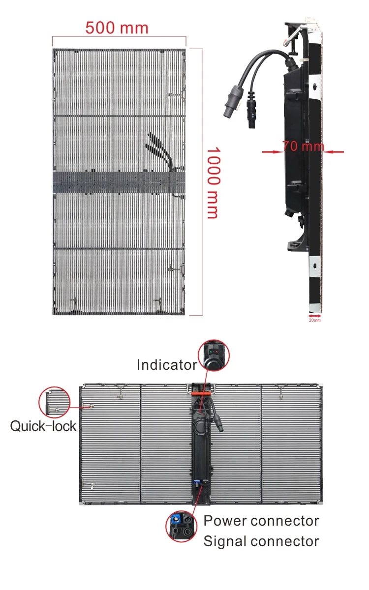 LED Screen Transparent Wholesale China Led Video Display Panel Indoor and Semi-outdoor Advertising Led Glass Screen