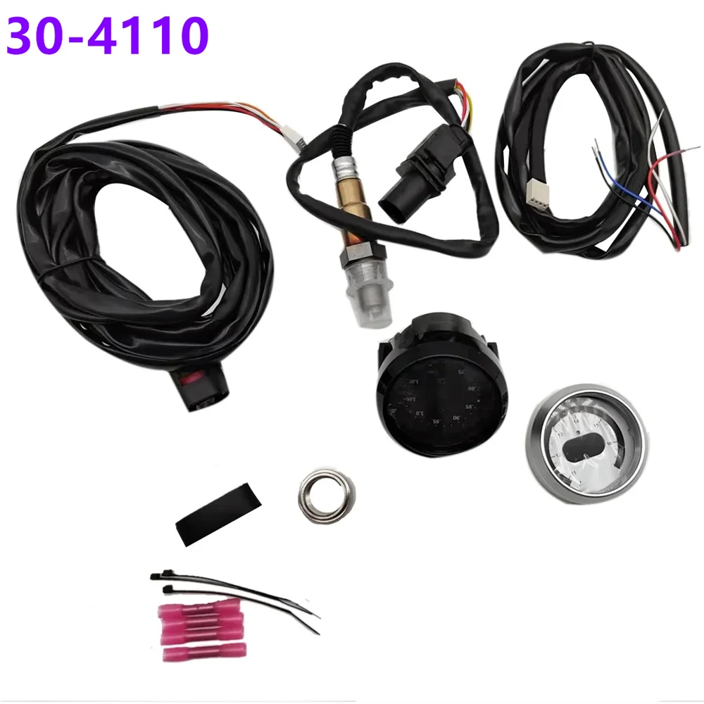 52mm 30-4110 AFR Wideband Fuel Gauge Kits O2 UEGO Controller Air Fuel Ratio .75-1.10/11-16 Gauge 4.9 LSU Oxygen Sensor