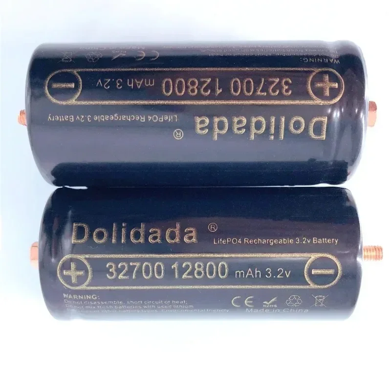 32700 lithium iron phosphate battery 3.2V rechargeable battery with screw 12800mAh high quality large capacity Lifepo4 power