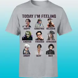 Johnny Depp Shirt Today I m Feeling  Mens T shirts  #P1#OR