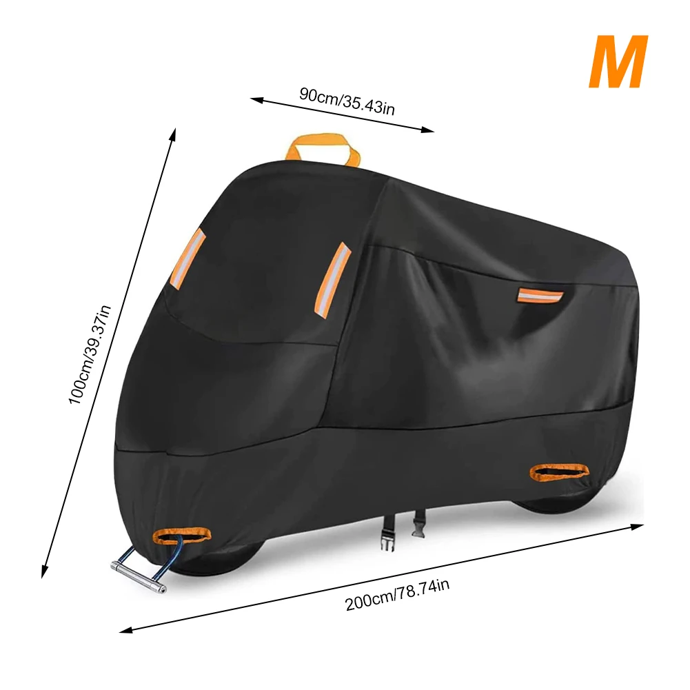 

210D Thick Oxford Cloth Universal Motorcycle Cover Waterproof Dust Rain Snow Protection Motorbike Rain Cover Sunshade UV Protect