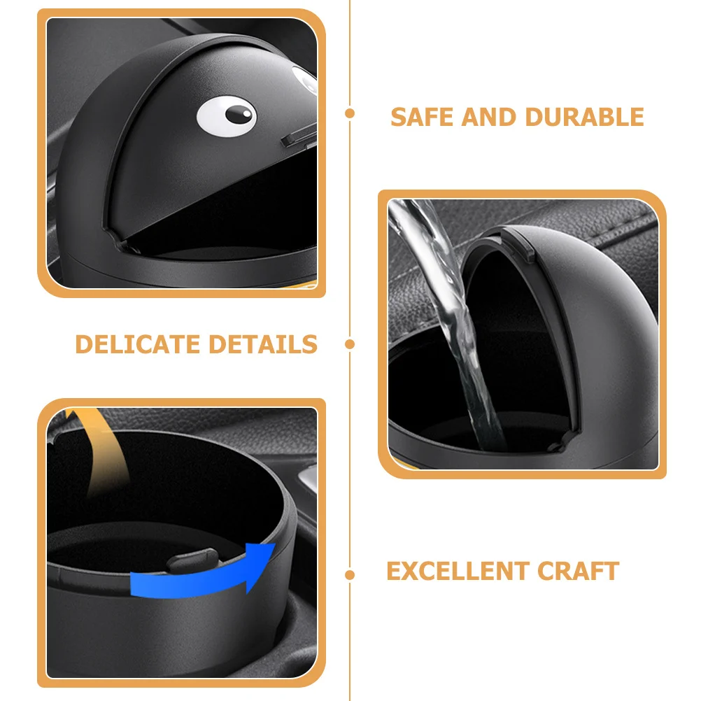 

2Pcs Car Trash Can Mini Garbage Bin High Grade Plastic Multifunctional Desktop Ashtray Suitable for Car Home Office Truck Camper