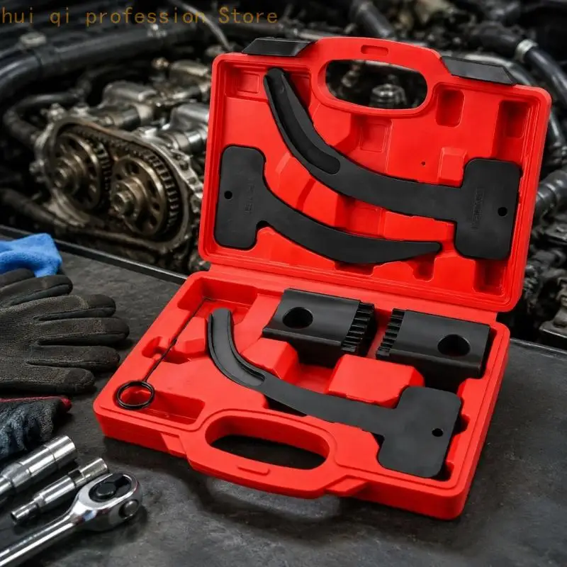Steuerketten-Service-Werkzeugsatz mit geformtem Tragekoffer, Nockenwellen-Ausrichtungssatz für Motorwartung und -reparatur. – Detail 9