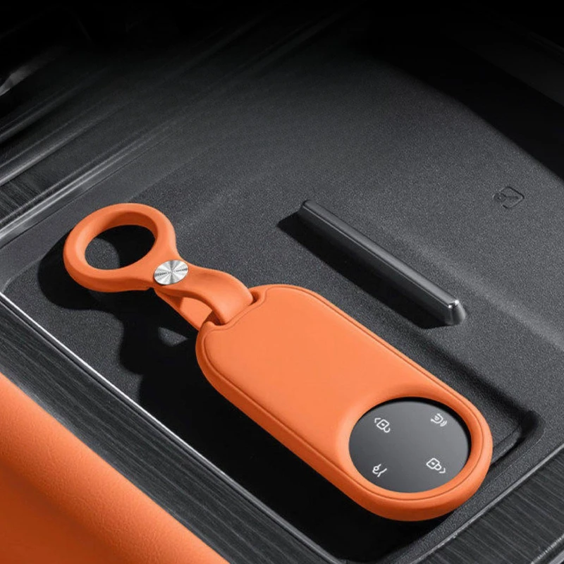 Full Cover Silicone Car Key Case Card Protector Shell For AITO M6 All-inclusive Key Fob Cover Accessories
