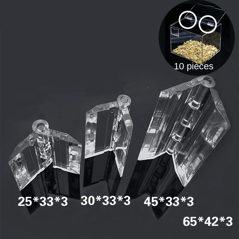 

10 шт., прозрачные пластиковые складные петли, прочные прозрачные акриловые петли, инструменты, фурнитура для шкафа, мебельные дверные петли для шкафа