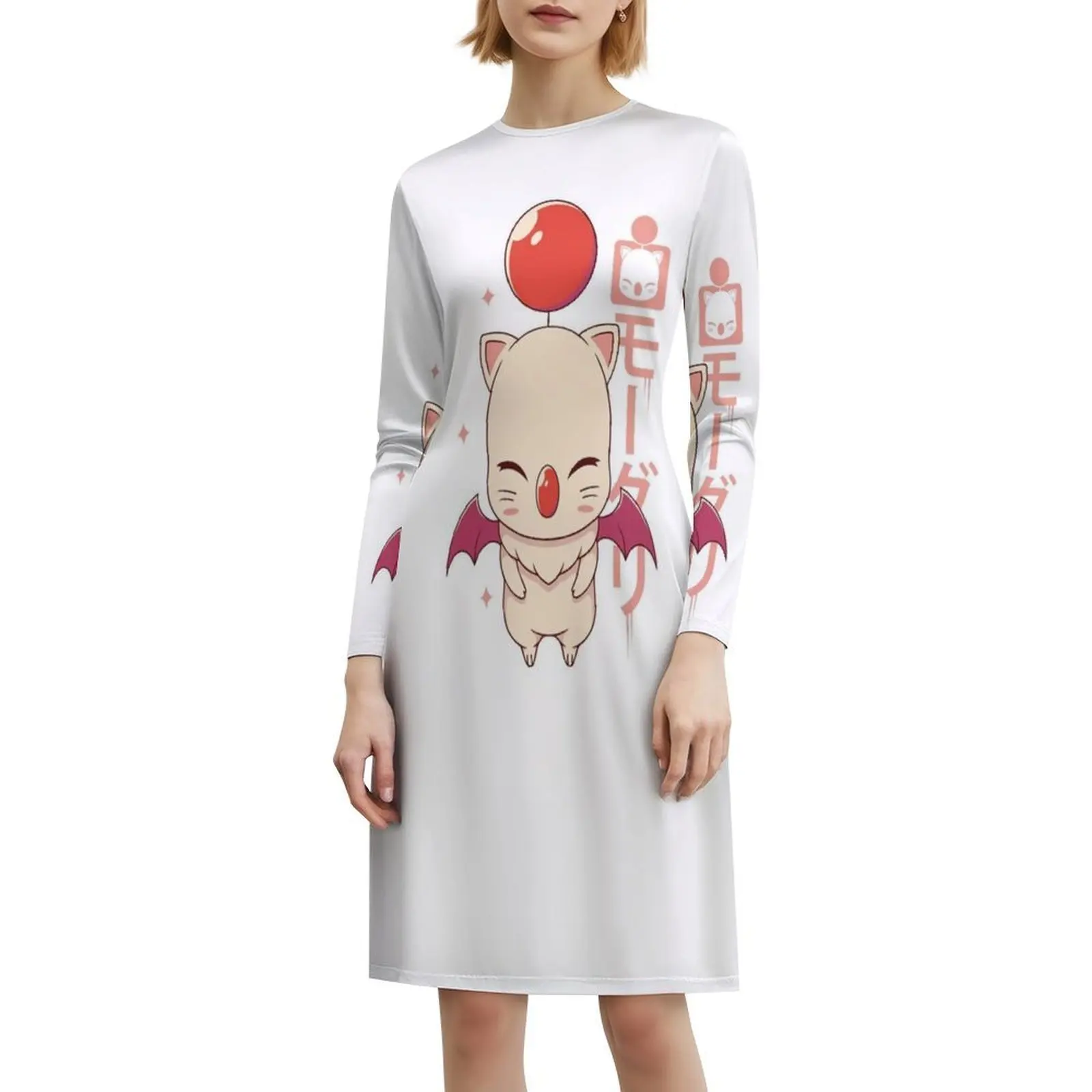 ¡Moogle Kupo! Vestido bohemio elegante, moda elegante, vestido de fiesta de boda en la playa, vestido Final Fantasy Vii Cloud Strife Ff7