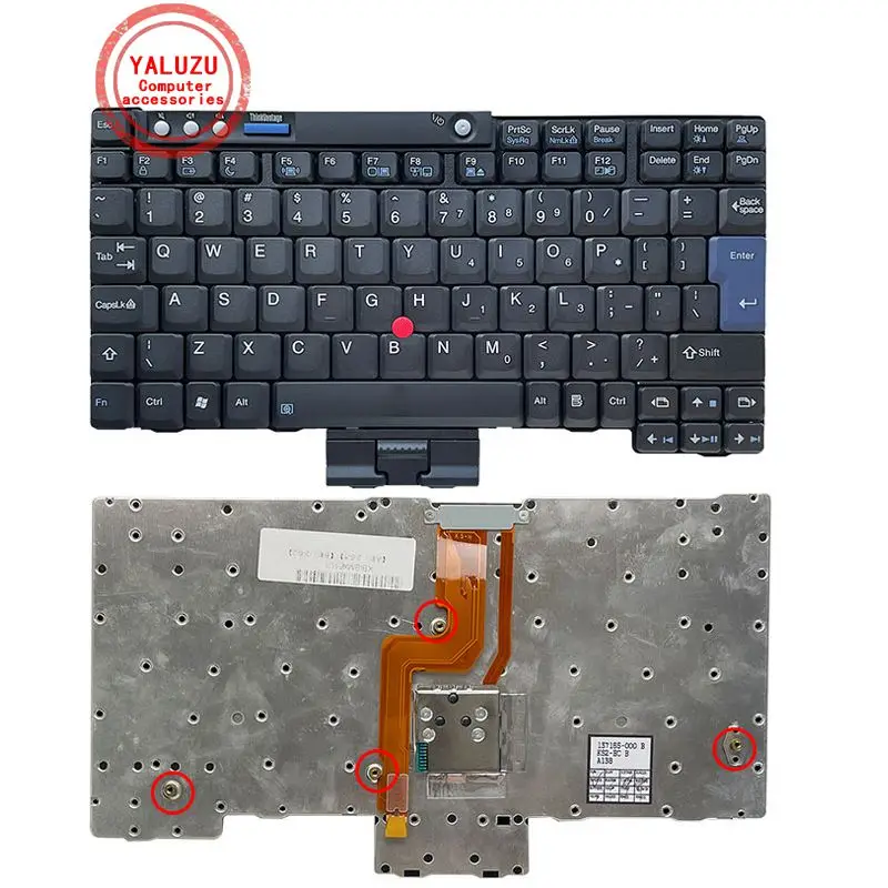 UI English NEW Laptop Keyboard For IBM Lenovo Thinkpad Tablet X60 X60S X61 X61S X60T X61T 42T3041 KS-90D0 