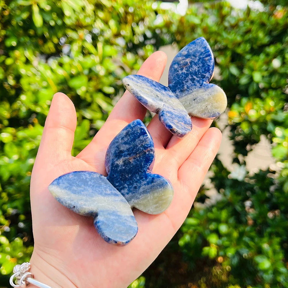 قطعة واحدة من فراشة كريستال ثلاثية الأبعاد منحوتة يدويًا - حرف يدوية على الطراز البوهيمي لصنع المجوهرات بنفسك، ديكور المنزل، عيد الأم، GIF لعيد الشكر