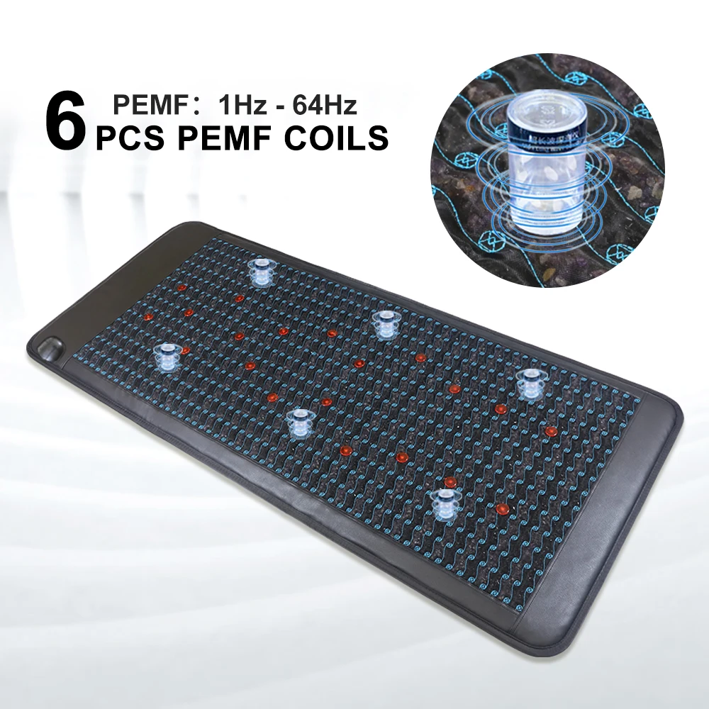 

Reliable Korea Tourmaline Mat Heated Red Light Therapy Mat Infrared Amethyst PEMF Mat