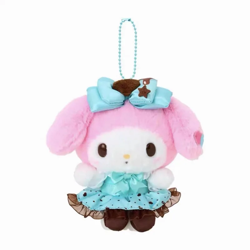 anime   Bonjour Kitty   Poupée en peluche   Ma mélodie   Kuromi   Porte-clés   fille   Mignon   Pendentif sac d'école   décorer   Jouet   remplissage en coton pp   Cadeau