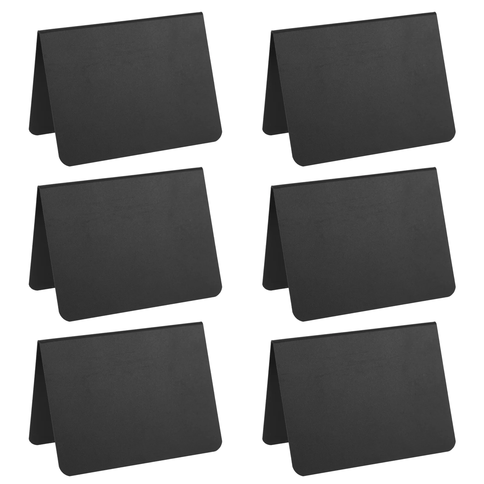 6 Pcs Board PVC Chalkboard Coffee Shop Blackboards Message Small Display Sign